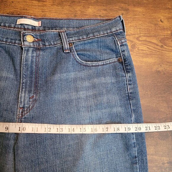 Vtg Levi's Jeans Size 14 Bootcut 515 High Rise Medium Light Wash Y2K Western - Picture 6 of 10